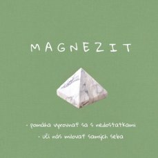 Magnezit mini pyramídka