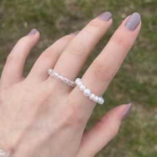 Elastický guličkový prsteň