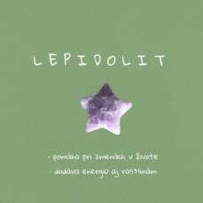 Lepidolit hviezda S